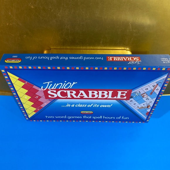 JUNIOR SCRABBLE VTG 1989 2 WORD GAMES RAINBOW & WORDS & PICTURES SCRABBLE GAME - Picture 10 of 14